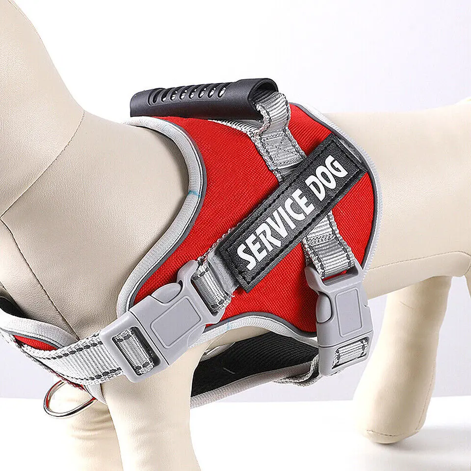 Нейлонова водонепроникна регульована шлея ServiceDog для собак, XX-Large Блакитний - фото 7