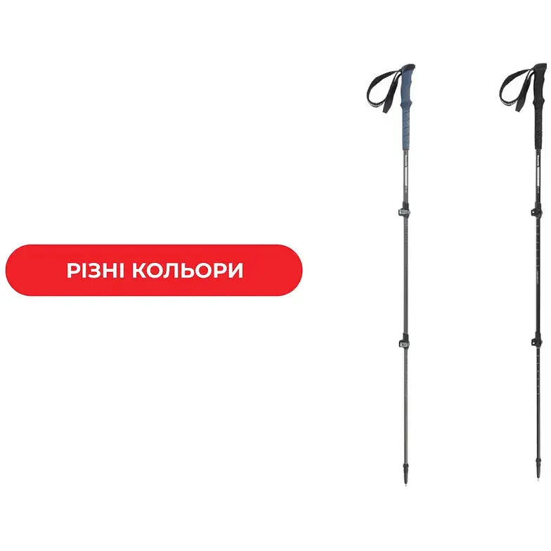 Трекінгова палиця 3-сек Naturehike ST 03 7075 AL NH17D017-D сірий - фото 5