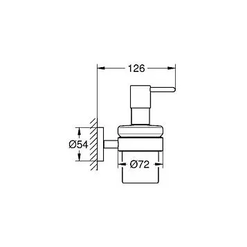 Дозатор для рідкого мила Grohe Essentials 40448001, Хром - фото 3