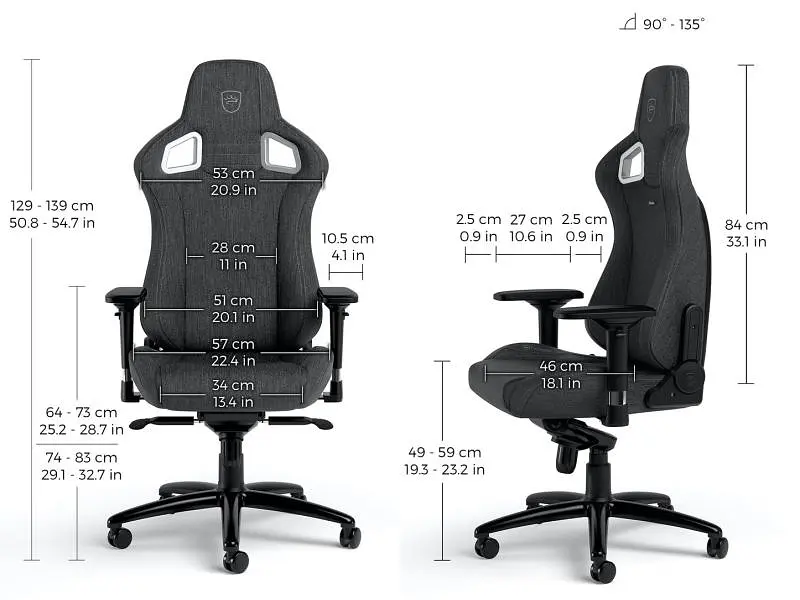 Крісло геймерське Noblechairs Epic Series TX Anthrazite (NBL-EPC-TX-ATC) - фото 8