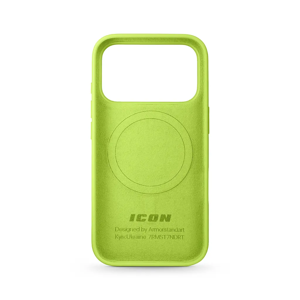 Силиконовый чехол с MagSafe для Apple iPhone 17 Pro, ICON2 MagCase, желтый, противоударный, панель с мягкой подкладкой, защита всего корпуса, поддержка беспроводной зарядки, совместим с защитными стеклами и пленками, ArmorStandart (ARM88992) - фото 2