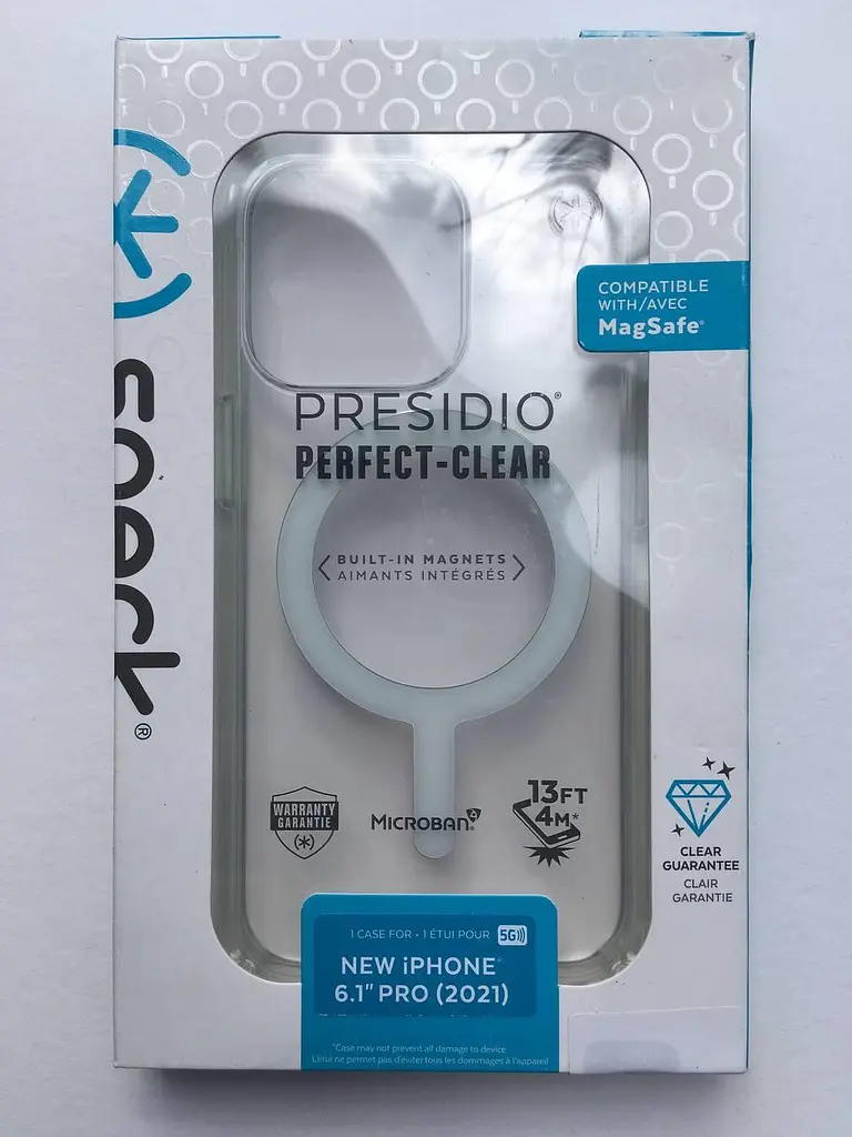 Чохол прозорий протиударний з антимікробним покриттям Speck Presidio Clear MagSafe для iPhone 13 Pro (6.1") - фото 8