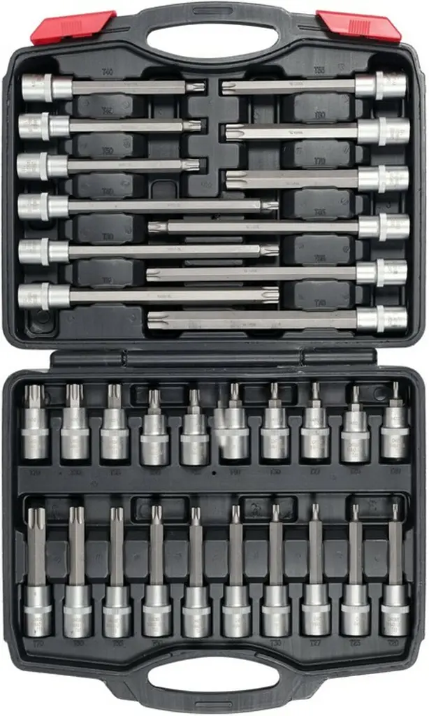 Набір торцевих ключів Yato Torx 1/2" в кейсі, 32 шт