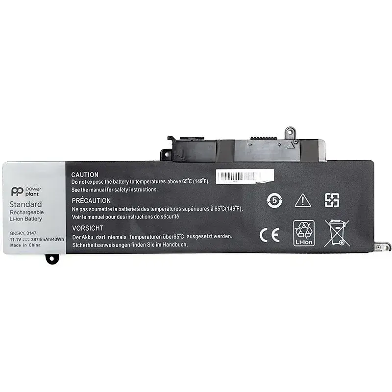 Акумулятор PowerPlant для ноутбуків DELL Inspiron 11 3000 (GK5KY) 11.1V 43Wh (NB440733) - фото 2