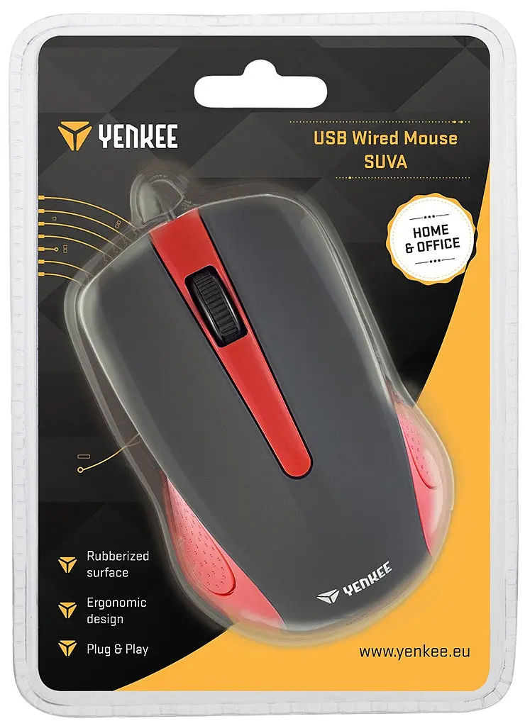 Миша комп'ютерна Yenkee YMS 1015RD Mouse USB Suvaчервоний (7090563) - фото 6