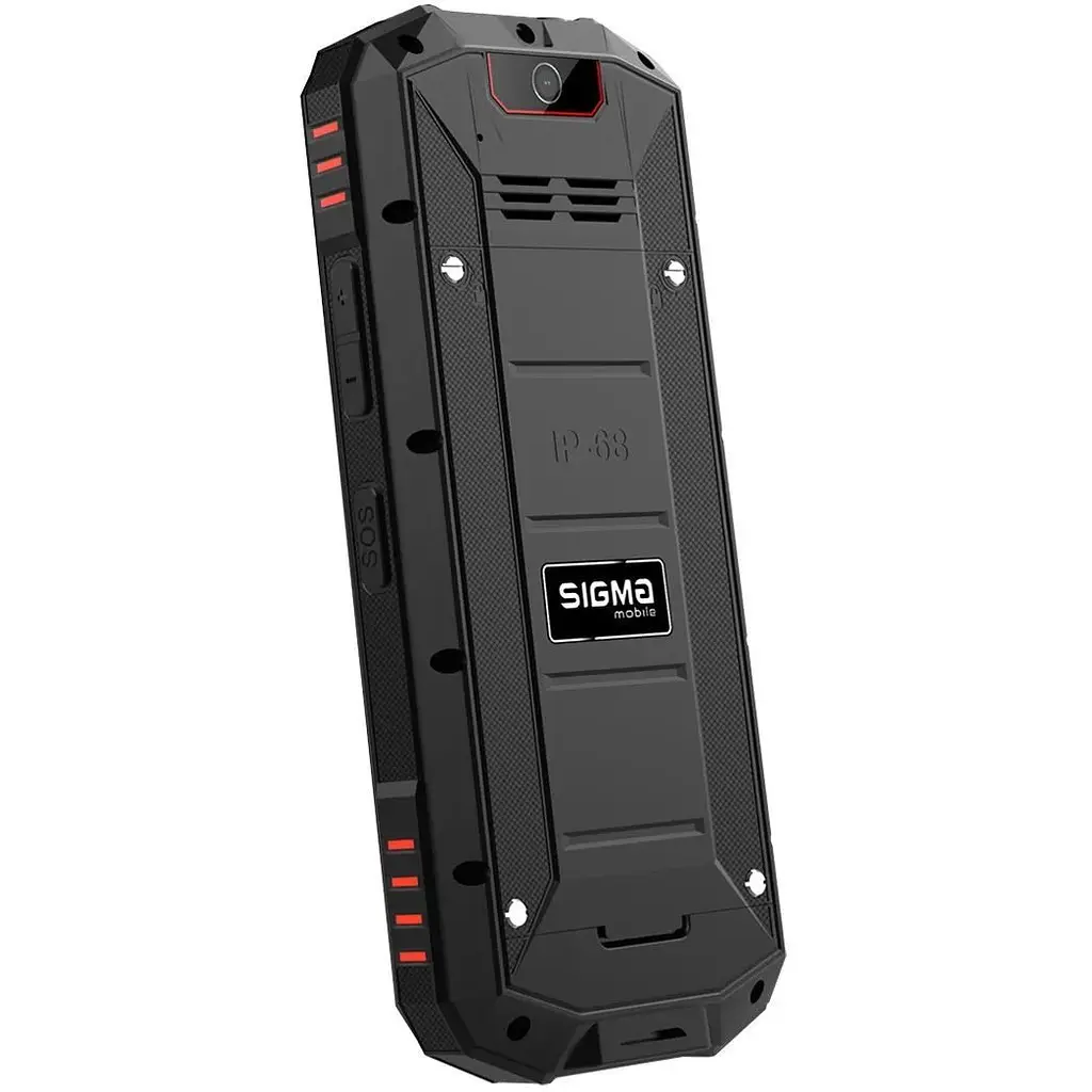 Кнопочный телефон Sigma mobile X-treme Pa68 черно красный - фото 3