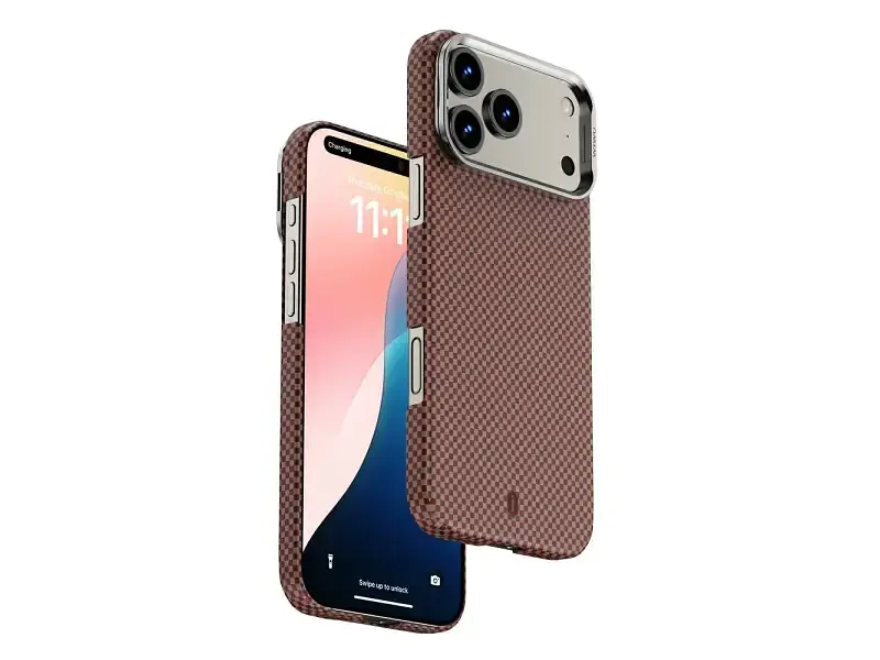 Чохол для смартфона WiWU Aramid Armor DCC-208 iPhone Air Orange/Gold (6979107511297) - фото 3
