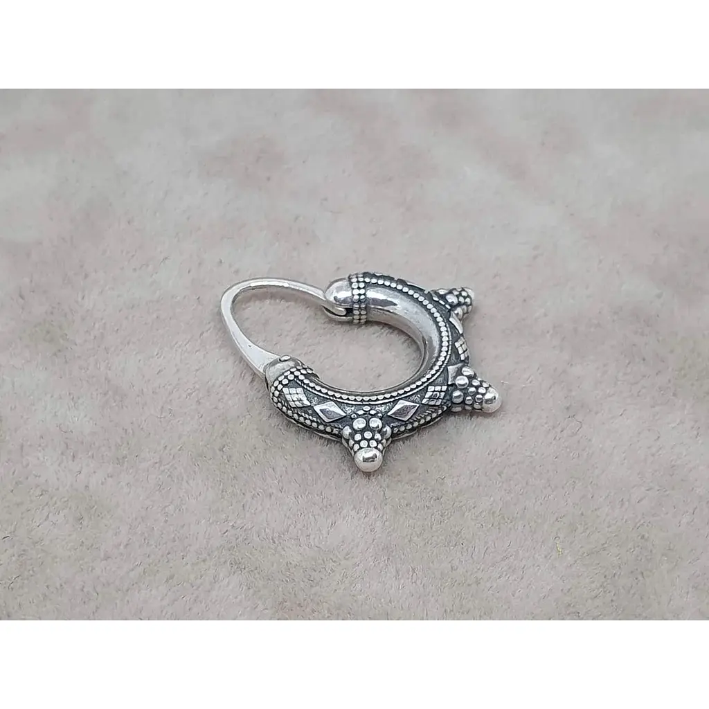 Срібна чоловіча моносережка Umax Козацька. 20519 - фото 4