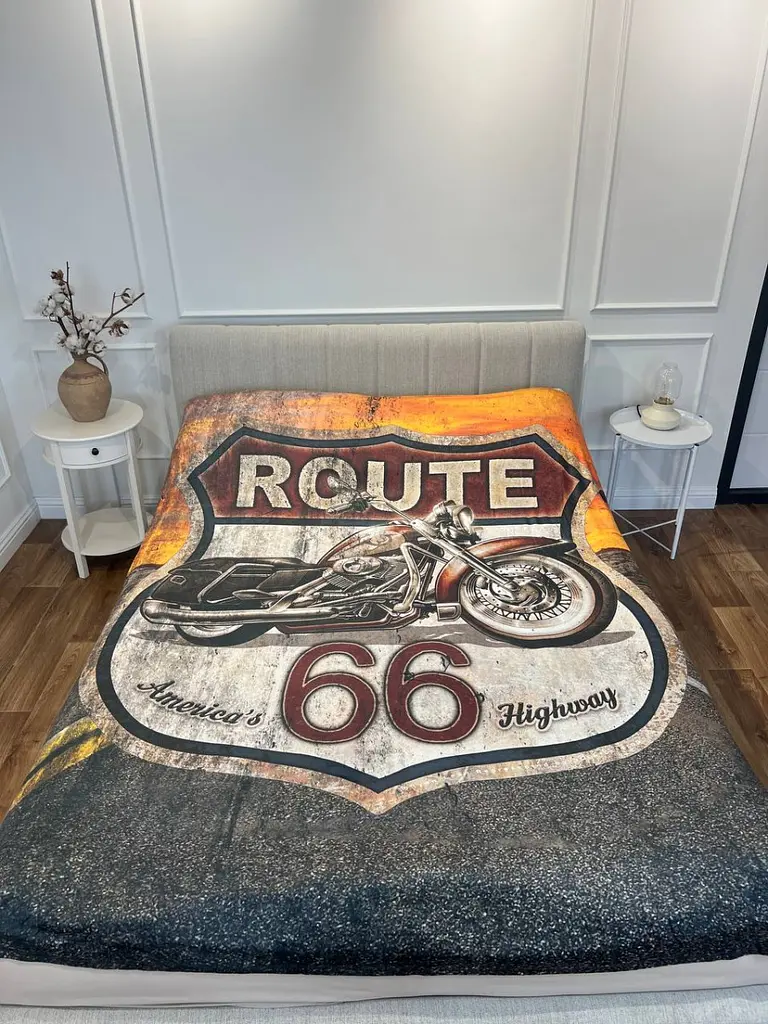 Плед 3D Route 66 10605 135х160 см