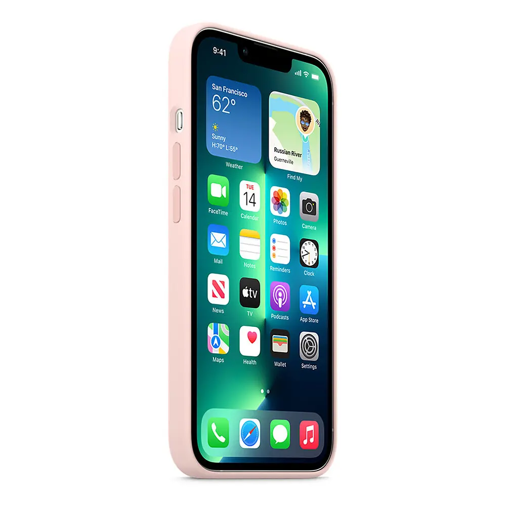Чохол Silicone Case з MagSafe для Apple iPhone 13 Pro (6.1) (Chalk Pink) ААА [63900] - фото 2