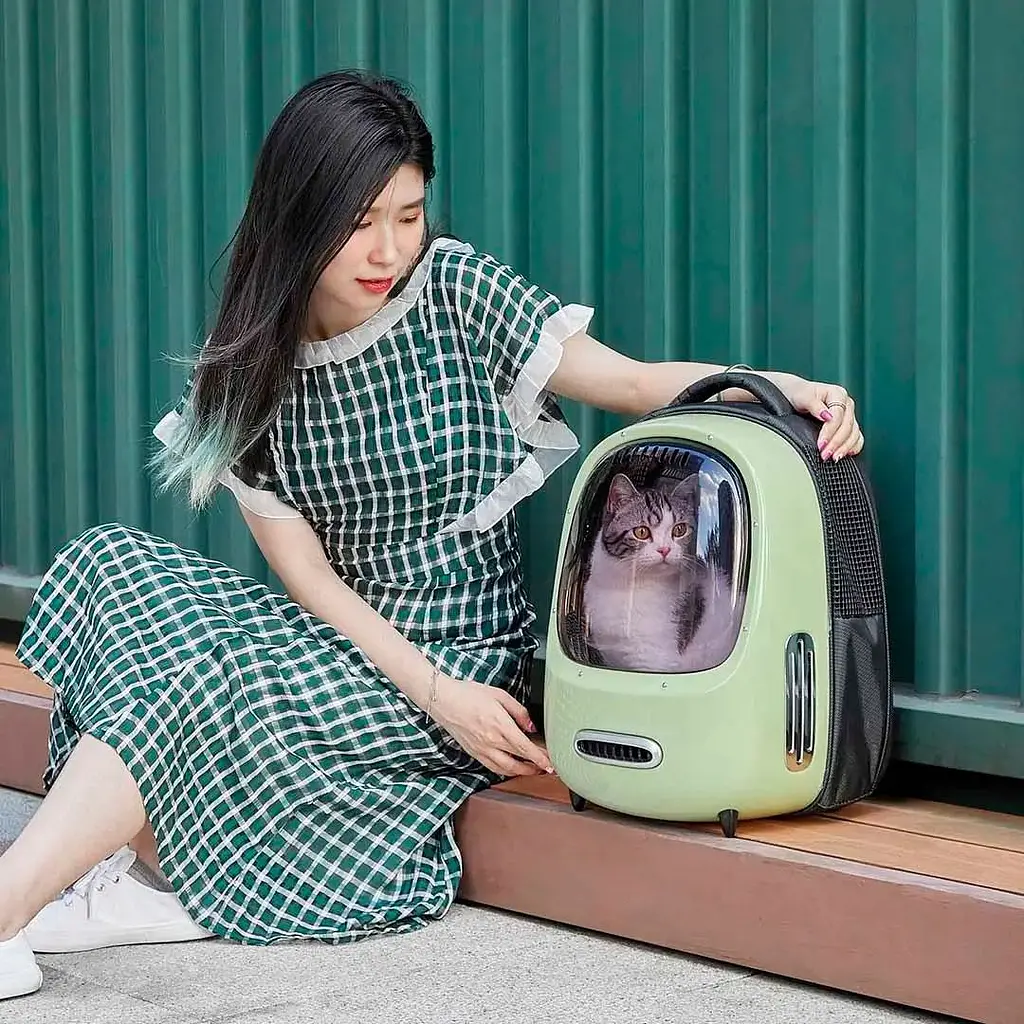 Рюкзак для перенесення Petkit Breezy2 Smart Cat Carrier Green (P7701-G) [85165] - фото 5