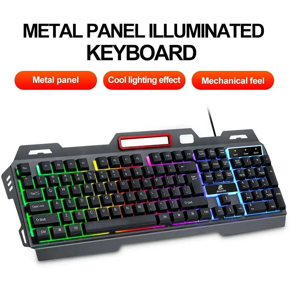Ігрова клавіатура з RGB-підсвічуванням Jeqang JK-918 (39137-01_308) - фото 8