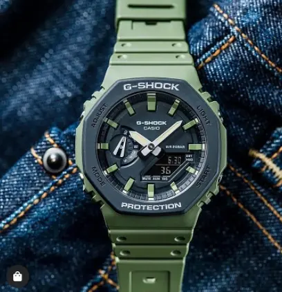 Удароміцний полімерний наручний годинник Casio G-Shock GA-2110SU-3AER з полімерним ремінцем - фото 9