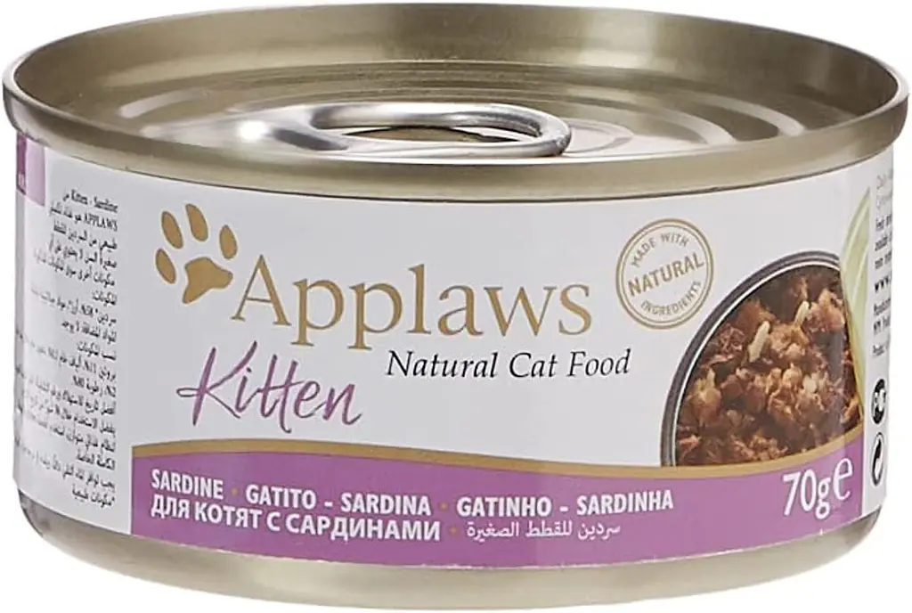 Консерви для кошенят Applaws Kitten Sardine in Broth із сардиною 70г - фото 2