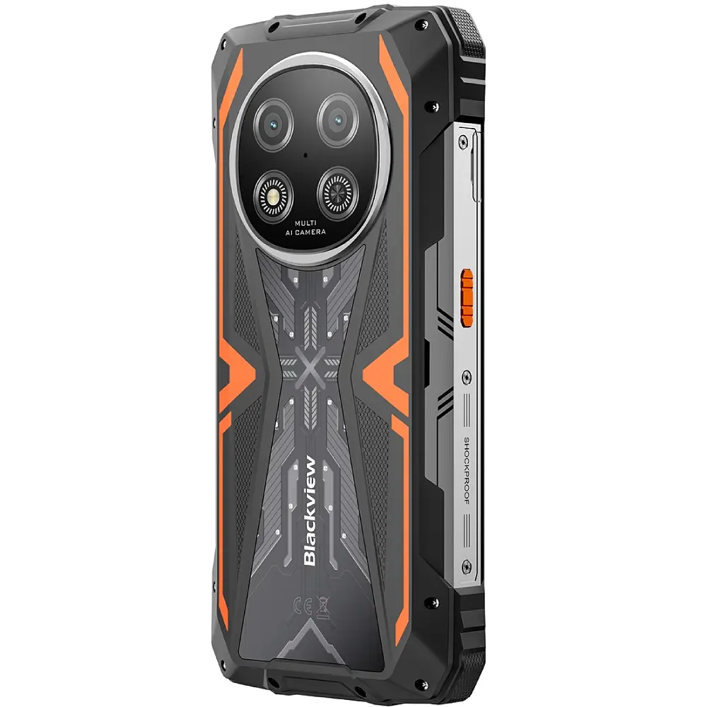 Смартфон Blackview ROCK 2 6.67" HD+ /12GB/256GB/ T8100 /15000mAh / 16+13Мп /IP69K/Orange - фото 4