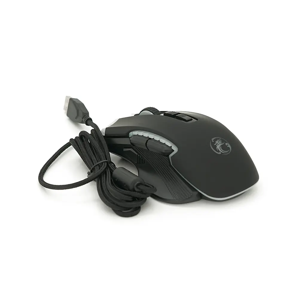 Миша провідна iMICE T70, 8 кнопок, 1200/2400/4800/7200 DPI, Led Lighting, 1,8м, Windows XP/Vista/Win7/8/10 Mac OS X, Black, COLOR BOX, Q40 - фото 3