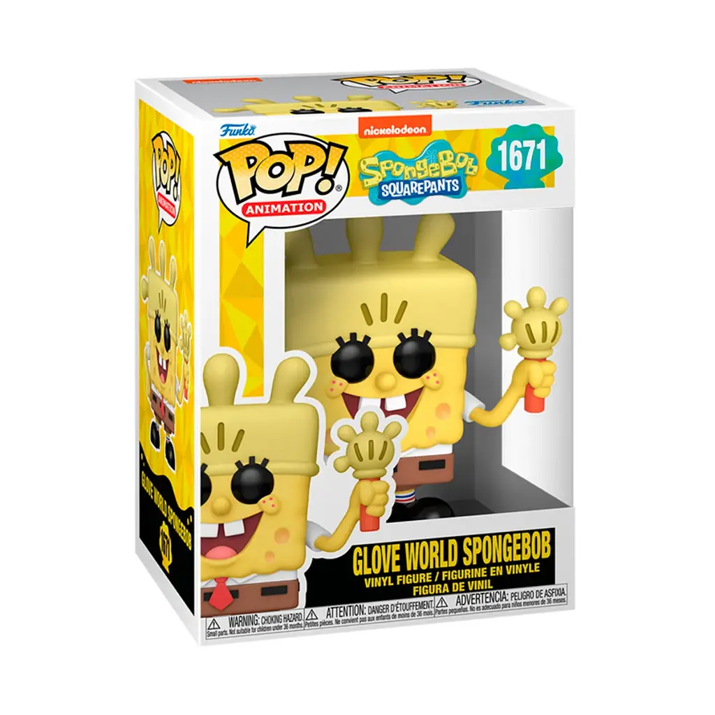 Ігрова фігурка Funko POP! Губка Боб вініл 6х5,5х11,4 см жовтий - фото 3