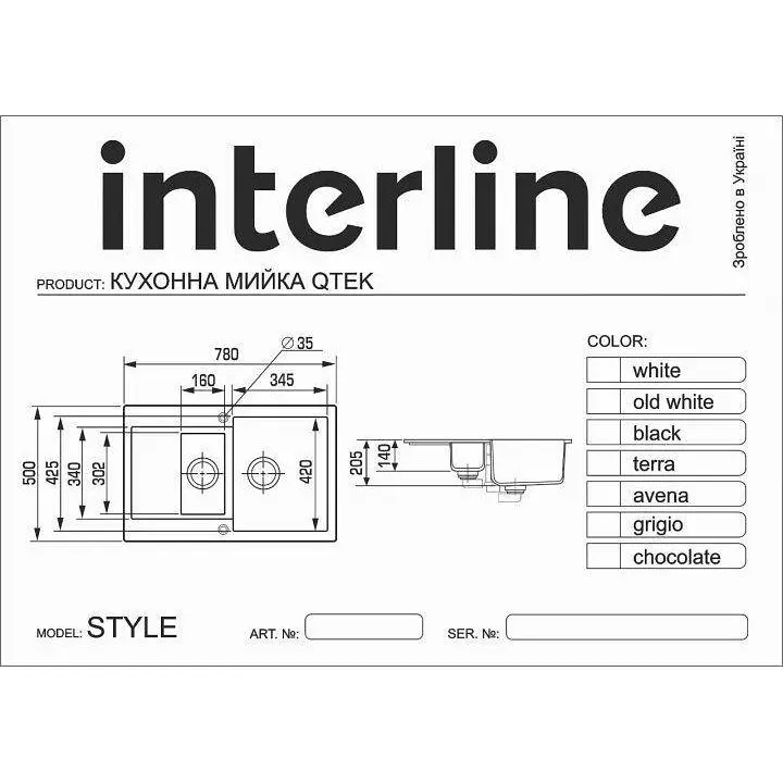 Кухонная мойка Interline Style black - фото 8