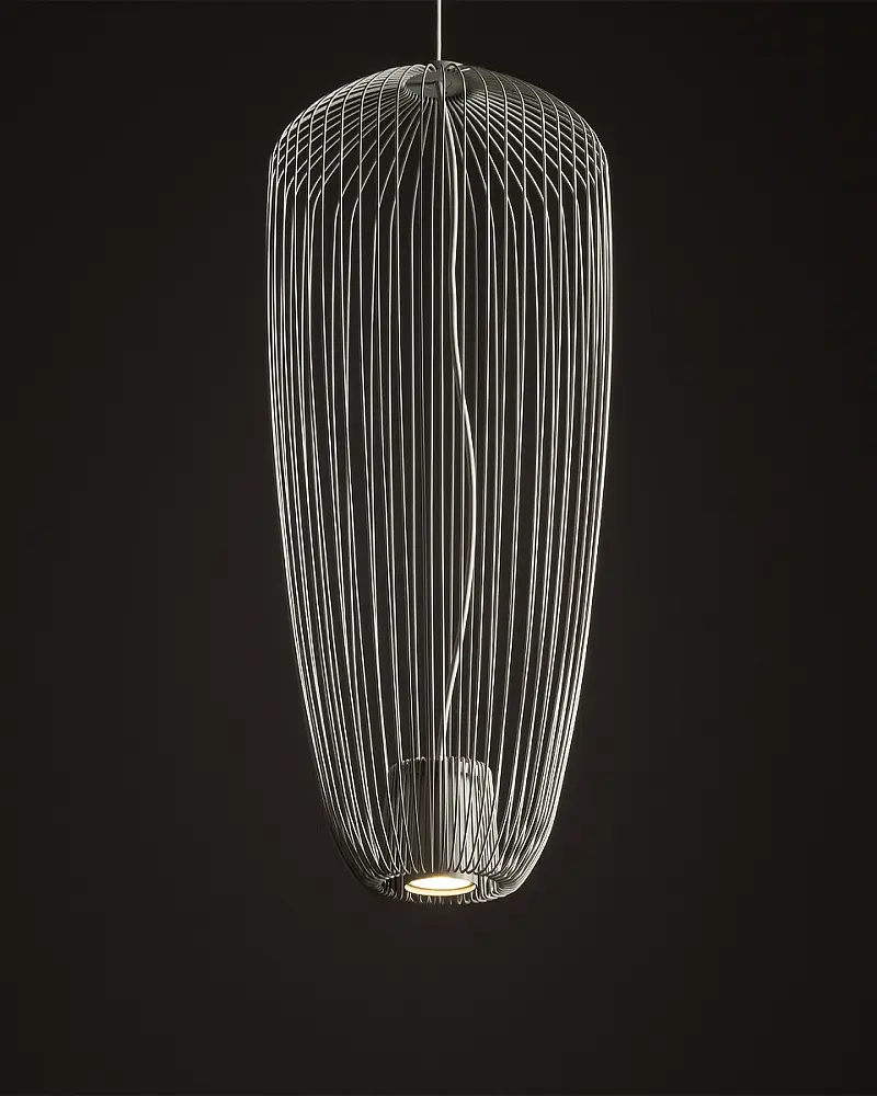 Подвесной светильник, люстра Nowodvorski 11242 Pumpkin S GU10 1x10W IP20 Светло-серый - фото 2