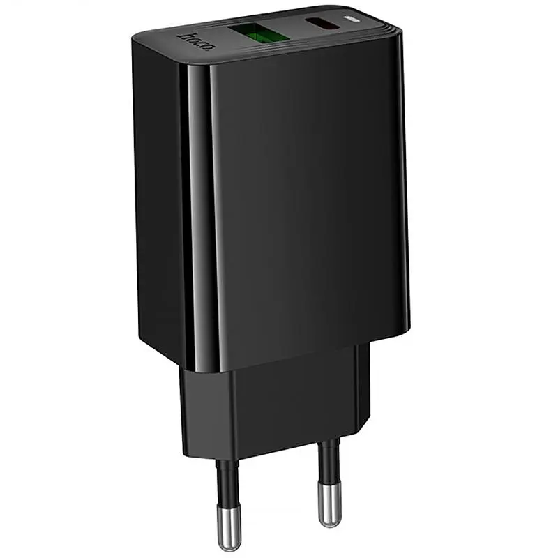 Мережевний зарядний пристрій Hoco CS94A Leader PD20W+QC3.0 1USB-A/1C Black - фото 5