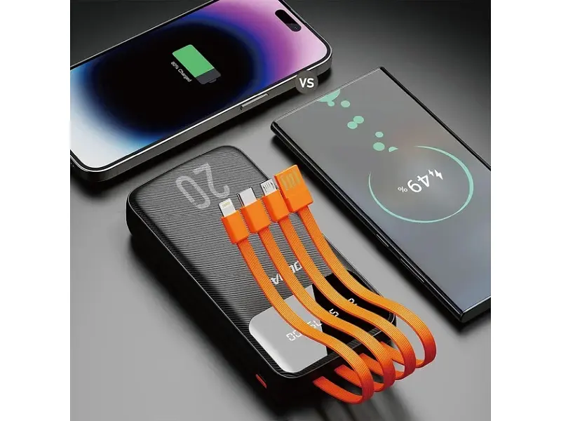 Зовнішній акумулятор (Power Bank) Dudao K6Pro+ 20000 mAh 10W Black (6977196682393) - фото 4