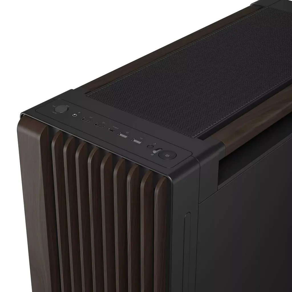 Корпус Asus ProArt PA602 Walnut Wood Edition - Metal Panel без БЖ (90DC00J0-B09040) Modern Black - фото 11