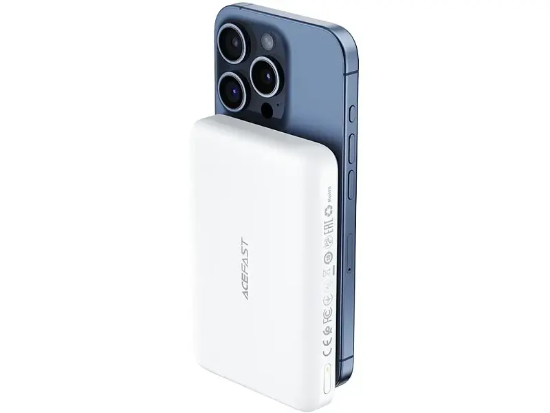 Зовнішній акумулятор (Power Bank) Acefast M26-10000 10000mAh White - фото 3