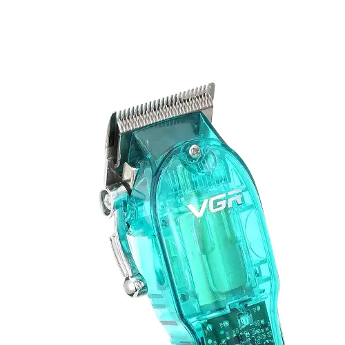 Машинка для стрижки волосся VGR V-660 акумуляторна 5W Green - фото 2