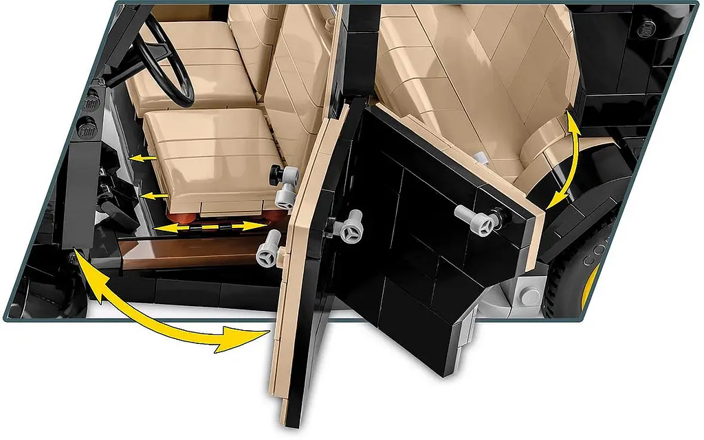 Конструктор Cobi Citroen Traction Avant 11CV масштаб 1:12, 1900 деталей (COBI-24337) - фото 7