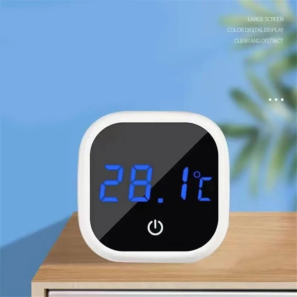 Цифровий термометр для акваріума 43×43 мм самоклеючий з LCD дисплеєм білий (SKU-165) - фото 6