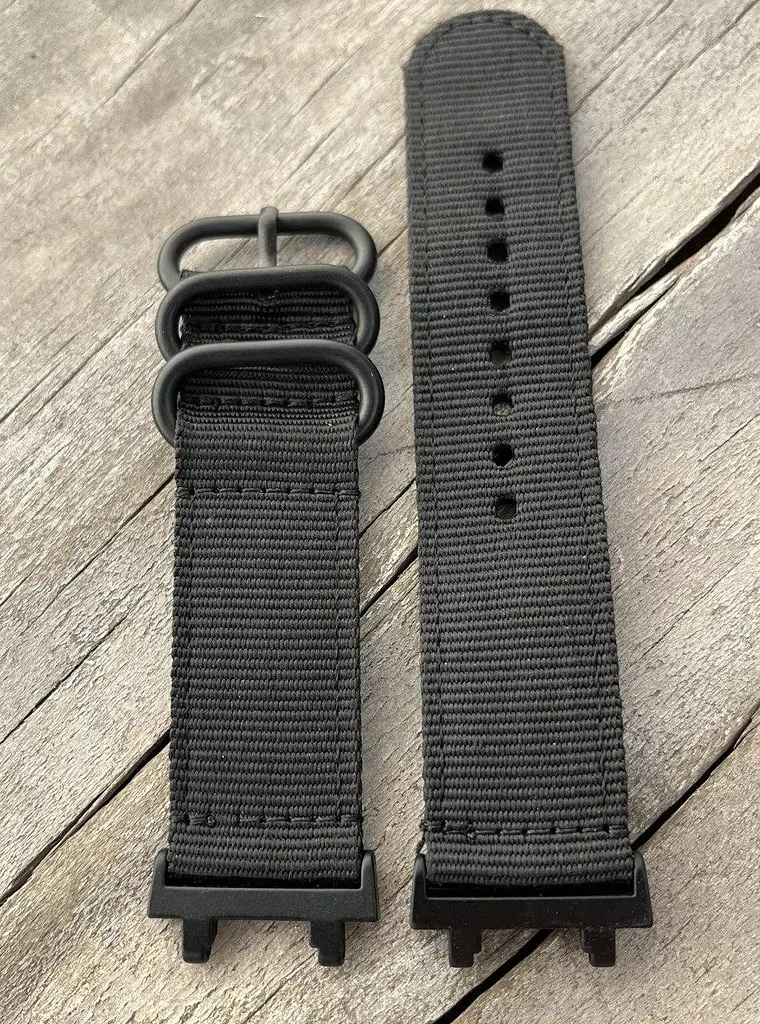 Нейлоновый ремешок Primo Traveller для часов Xiaomi Amazfit T-Rex 2 (A2170) Black - фото 2