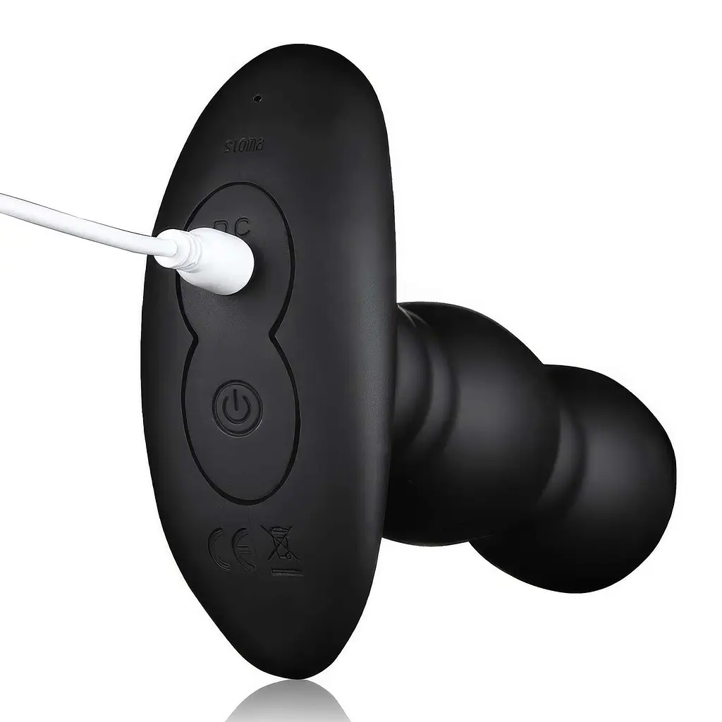 Анальний розширювач з вібрацією та автонадуванням Adorime 10 режимів з дистанційним керуванням 3,7-8,5 см Чорний - фото 4