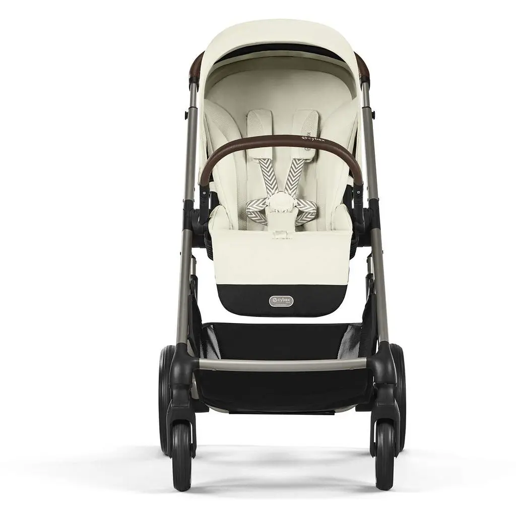 Прогулочная коляска Cybex Balios S Lux TPE Seashell Beige с бампером (524001203) - фото 2