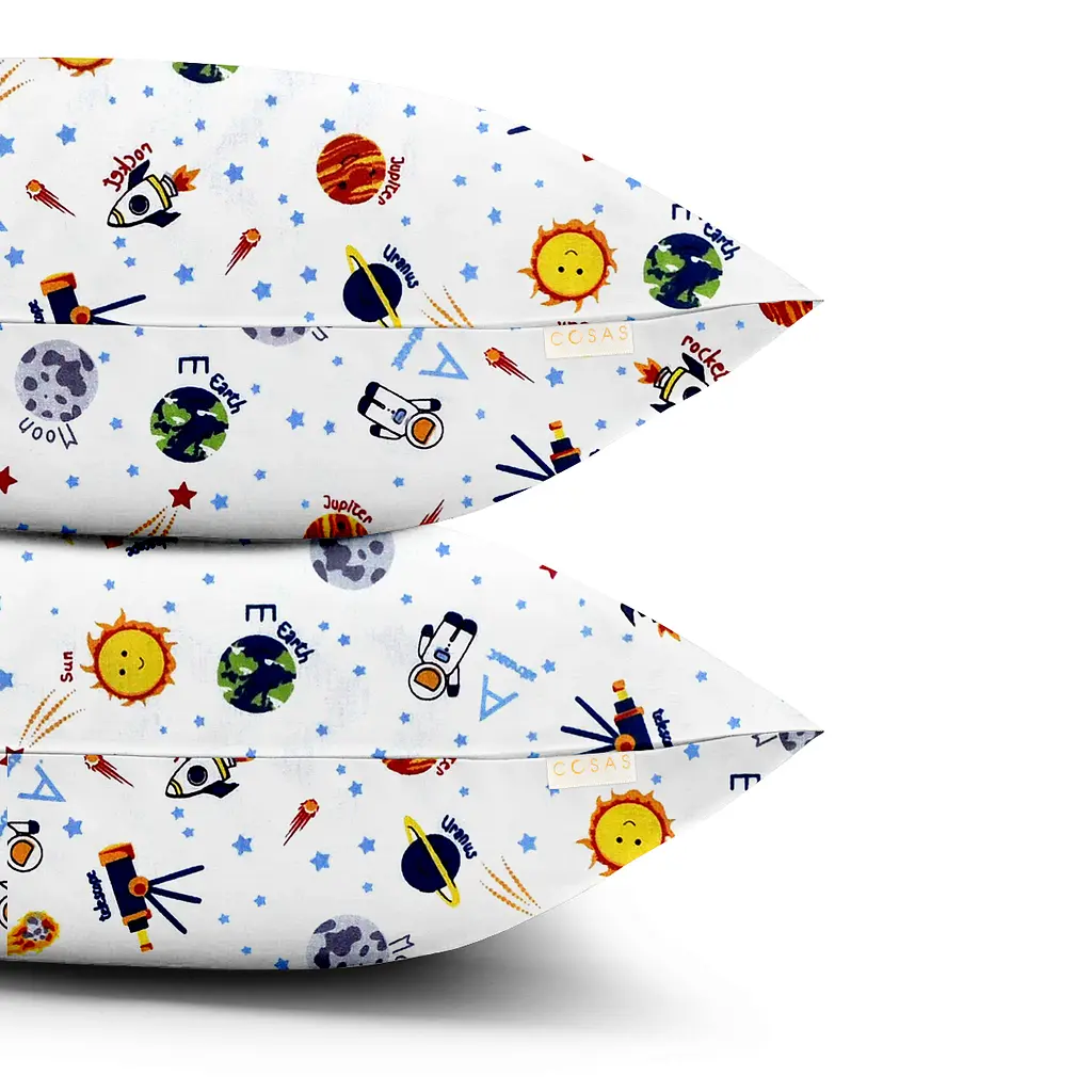 Набір наволочок Cosas Astronaut 40х60 см білий (SetPillow_TelescopeWhite_40x60) - фото 2