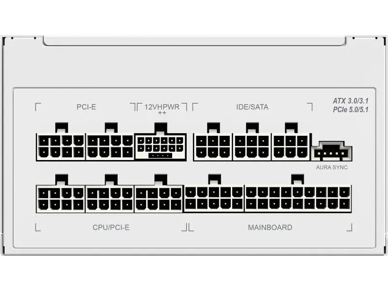 Блок живлення Gamemax RGB-1300 WH (ATX3.0 PCIE5.0) - фото 7