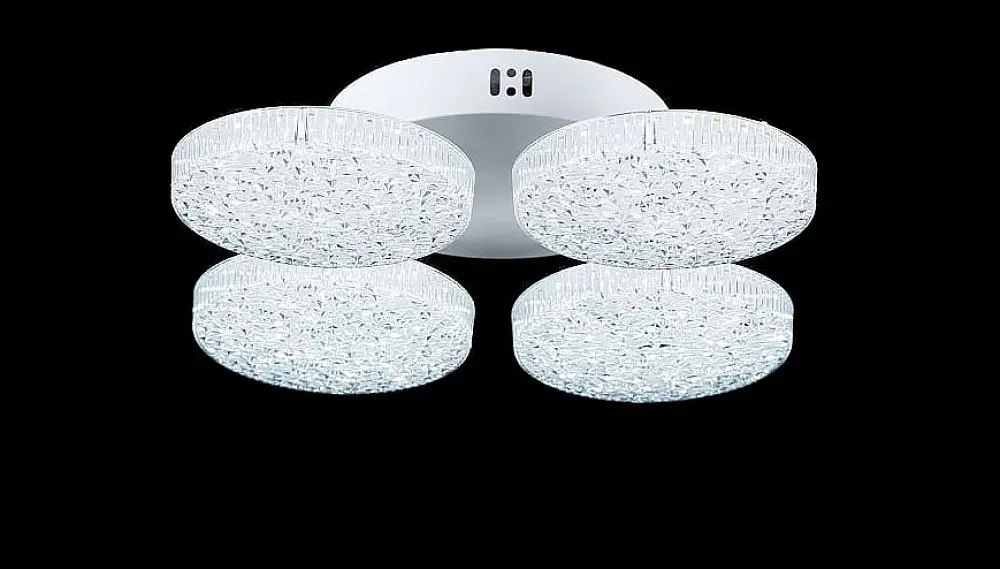 Люстра стельова LED Splendid Ray L3180/4, 80W, білий, сучасний стиль, з пультом, 4 лампи, 40 см - фото 2