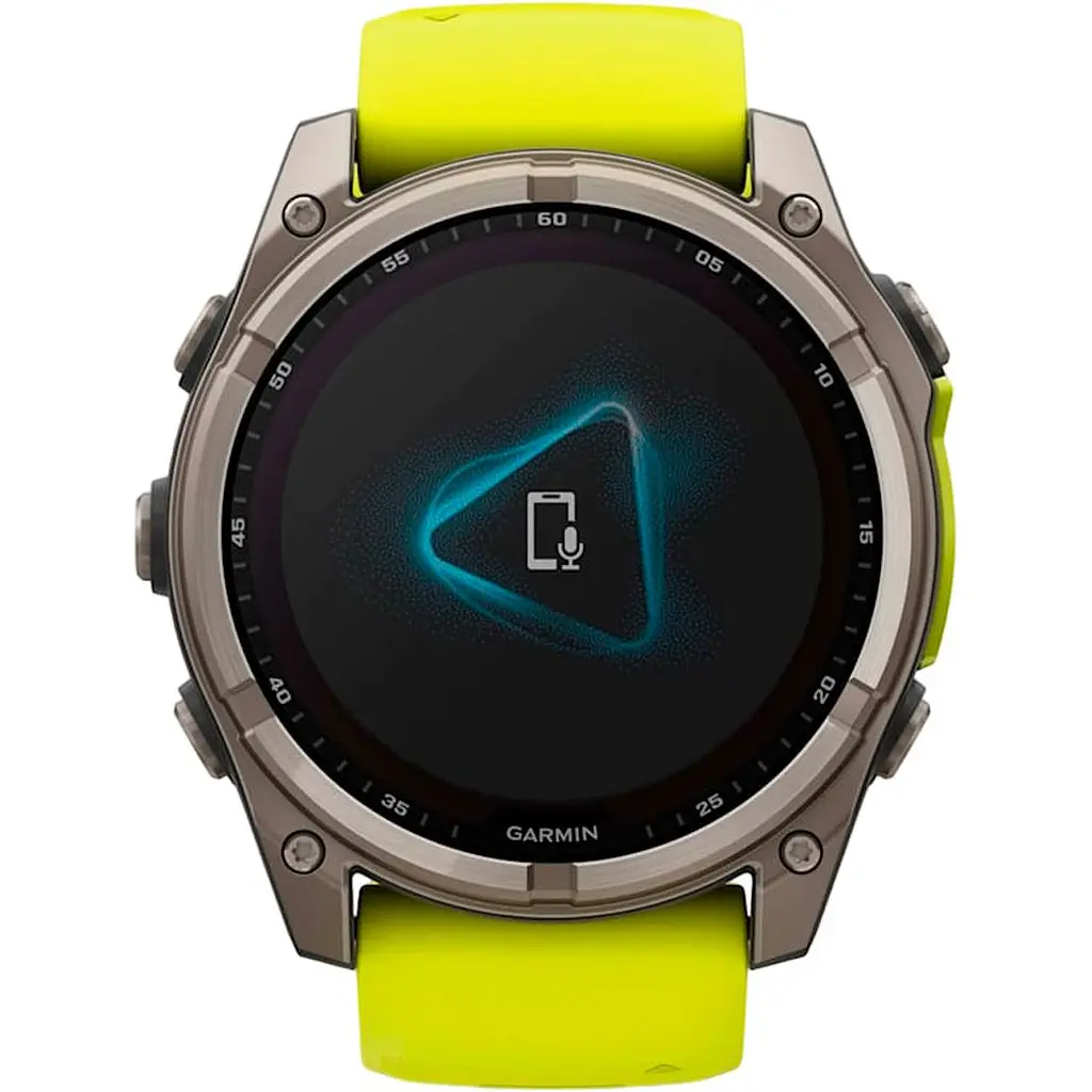 Смарт-годинник Garmin Fenix 8 Solar Sapphire 47mm Titanium with Amp Yellow/Graphite Silicone Band (010-02906-21) [116855] - фото 8