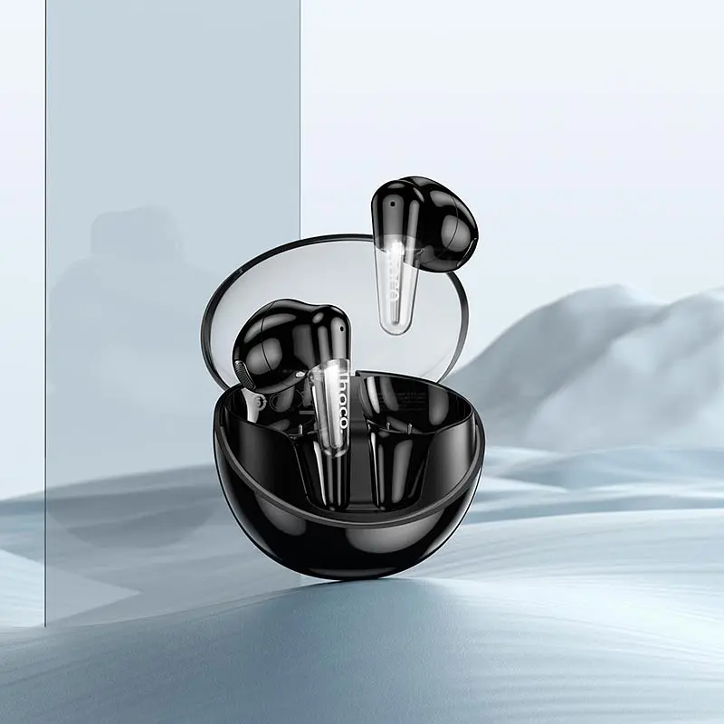 Беспроводные наушники Hoco EW202 Magic true wireless BT headset, BT5.4, 35mAh, 350mAh, 6h, ipx4, black - фото 4