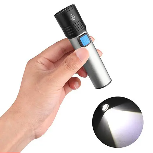 Фонарик Flashlight BL K31, аккумуляторный ручной, светодиодный с фокусировкой и USB зарядкой - фото 2