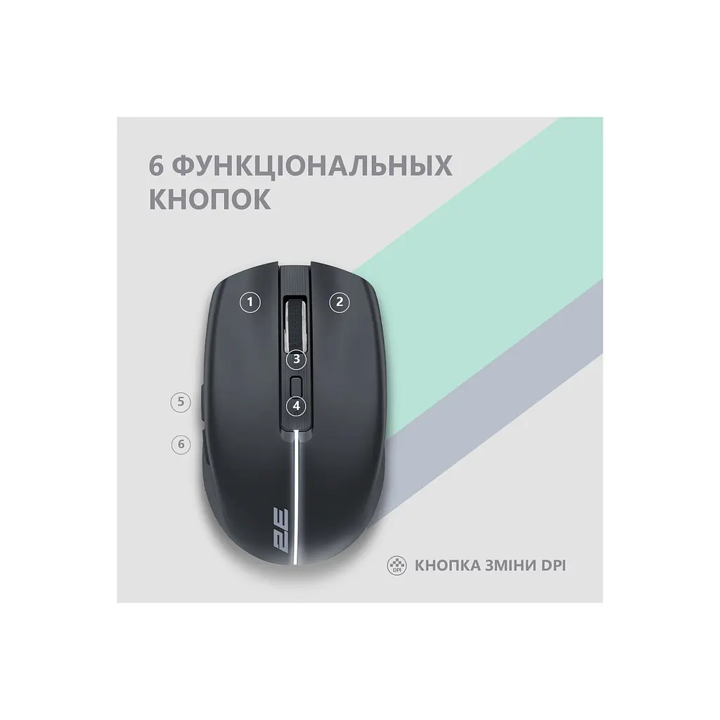 Миша 2E 2E-MF270WBK - фото 7