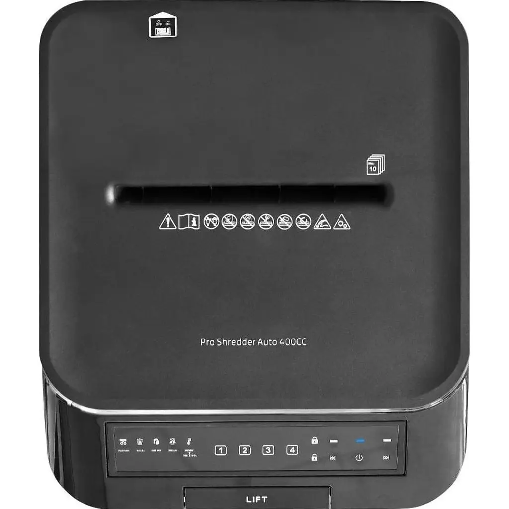 Шредер HP Pro Shredder Auto 400CC Black (2822) [159573] - фото 5