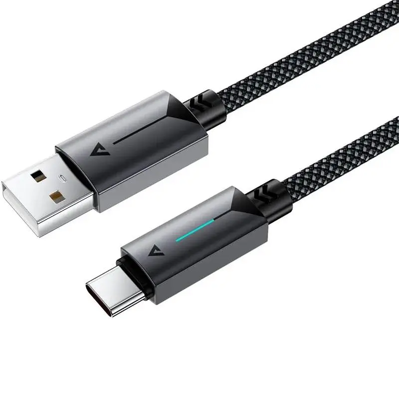 Дата кабель Acefast C19-04 USB to Type-C 3A (1.2m) Black - фото 3