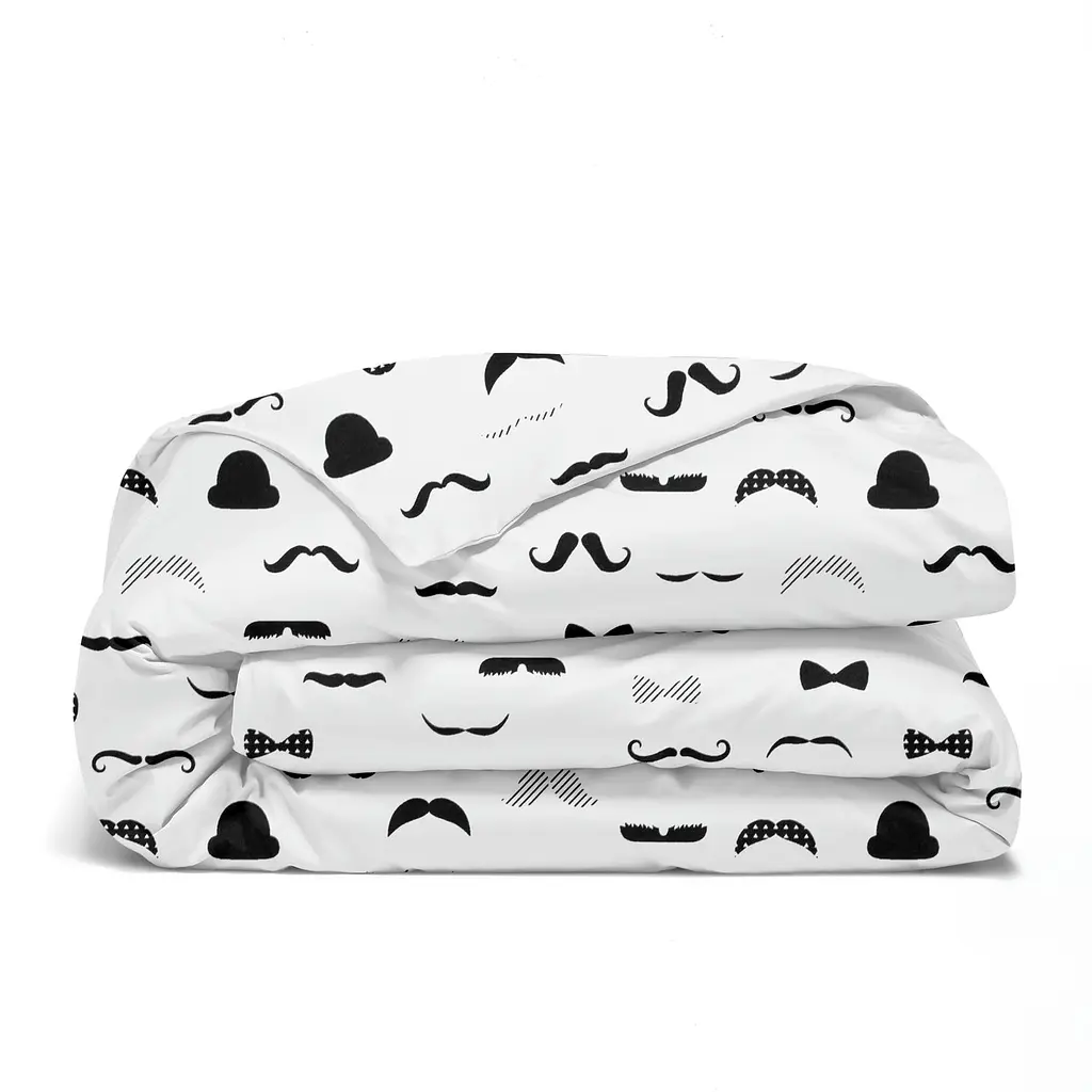 Дитяча постіль Cosas Mustache без простирадла 110х140 см (ChaplinFashion_140_2) - фото 3