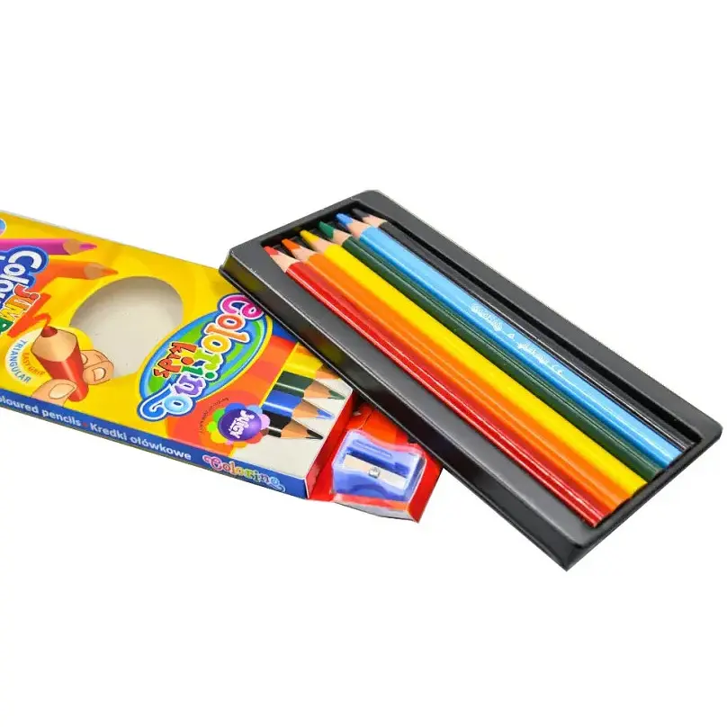 Олівці кольорові Colorino Jumbo з точилкою 6 кольорів 6 шт. (15516PTR / 1) - фото 3