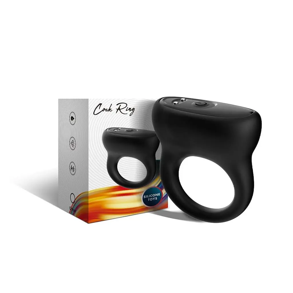 Віброкільце B - Series Joy Oring Black, 6 см (чорний) - фото 2