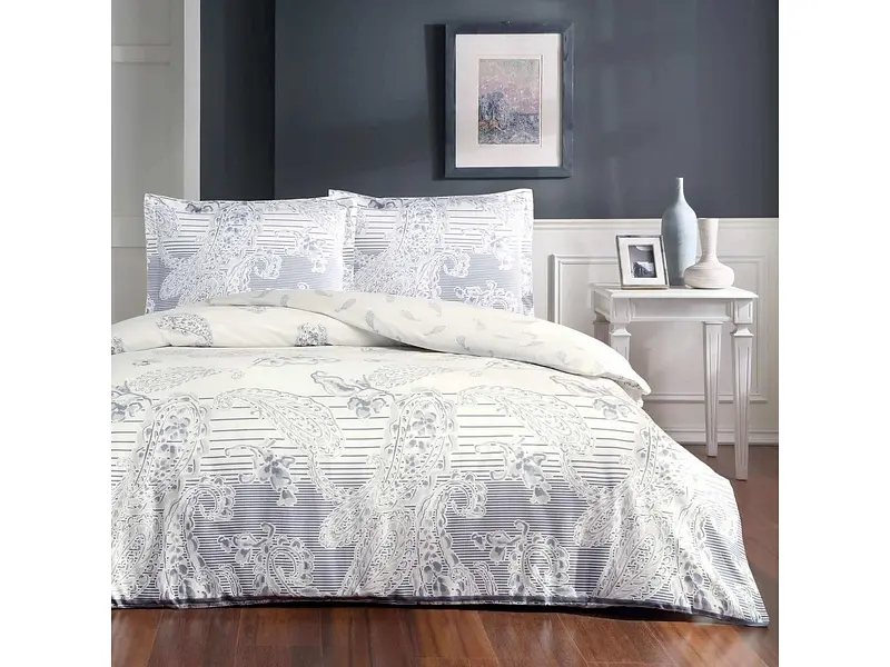 Комплект постільної білизни Paisley Indigo Євро Tac pbe0041663 - фото 2