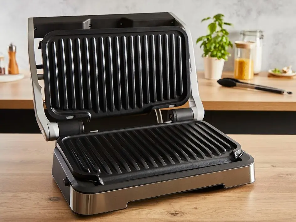 Гриль Tefal прижимной OptiGrill 2in1 XL 2200Вт съемные пластины сенсор толщины продуктов металл (GC782D30) - фото 4