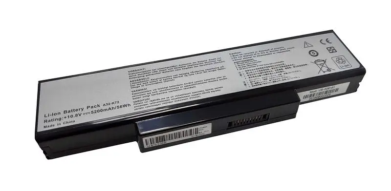 Акумулятор для ноутбука Asus A32-K72 10.8V Black 5200 mAh - фото 3