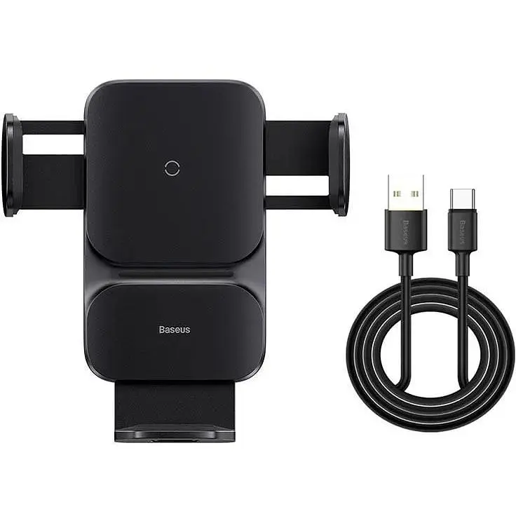 Тримач Baseus Wisdom Auto Alignment Wireless Charger (Air Outlet base) 15W - CGZX000001 - фото 9