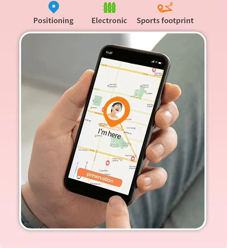 Дитячий смарт годинник DF97 з GPS відстеженням, 4G SIM-картою, камерою та відеодзвінками Синій - фото 11